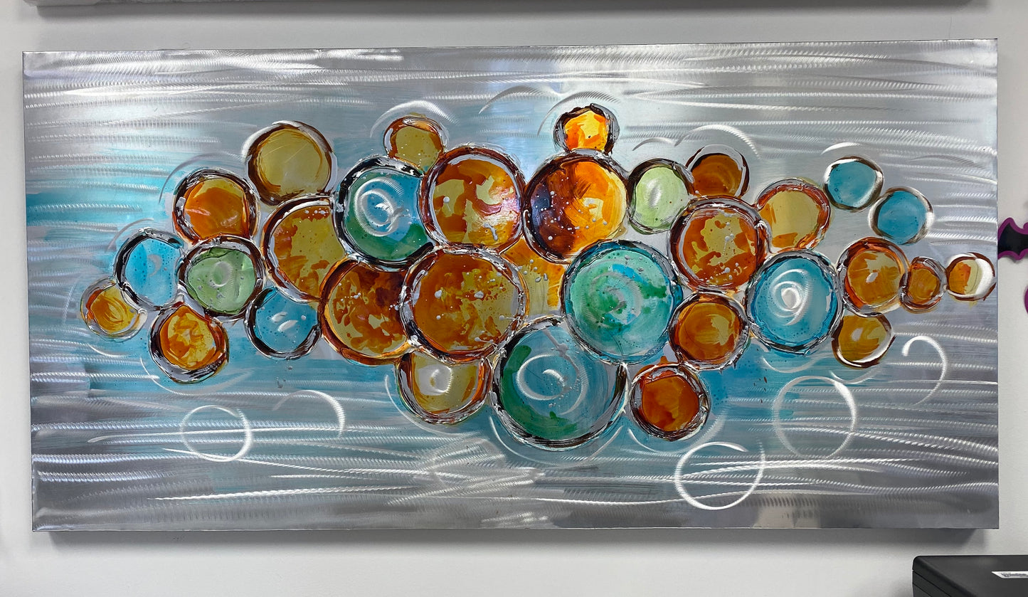 BUBBLES Aluminum Canvas