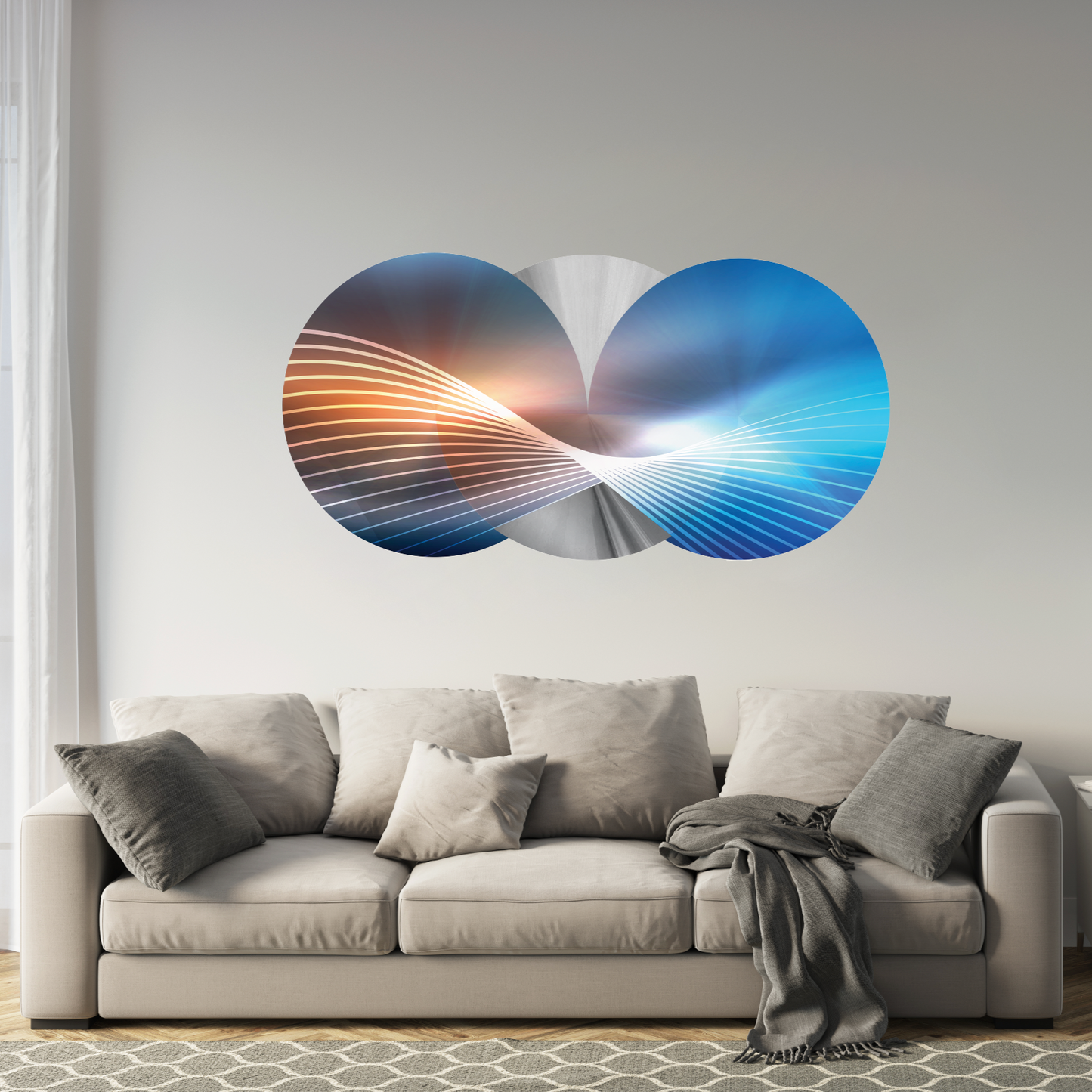 PALC-40 SILOR 3D Bicolor Laser Cut Circles Acrylic Prints