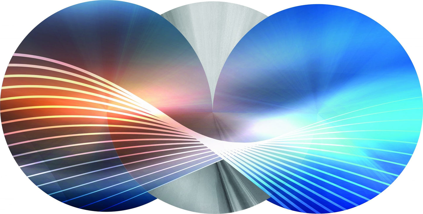 PALC-40 SILOR 3D Bicolor Laser Cut Circles Acrylic Prints