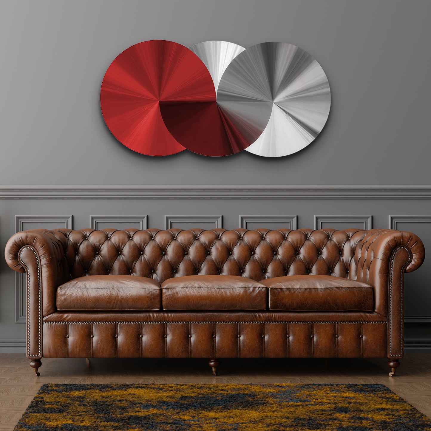 PALC-40 SILOR 3D Red & Silver Laser Cut Acrylic Prints