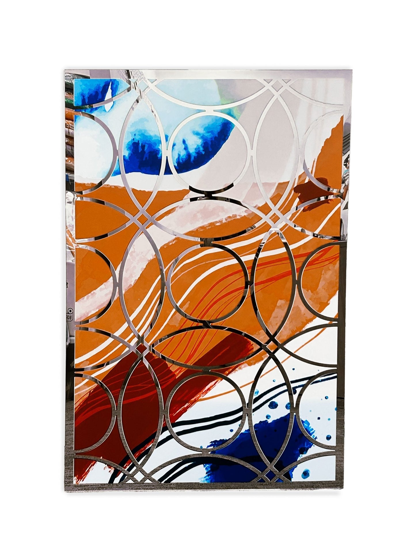 PALC-46 NERO Silver Trinity Design Acrylic Mirror Prints