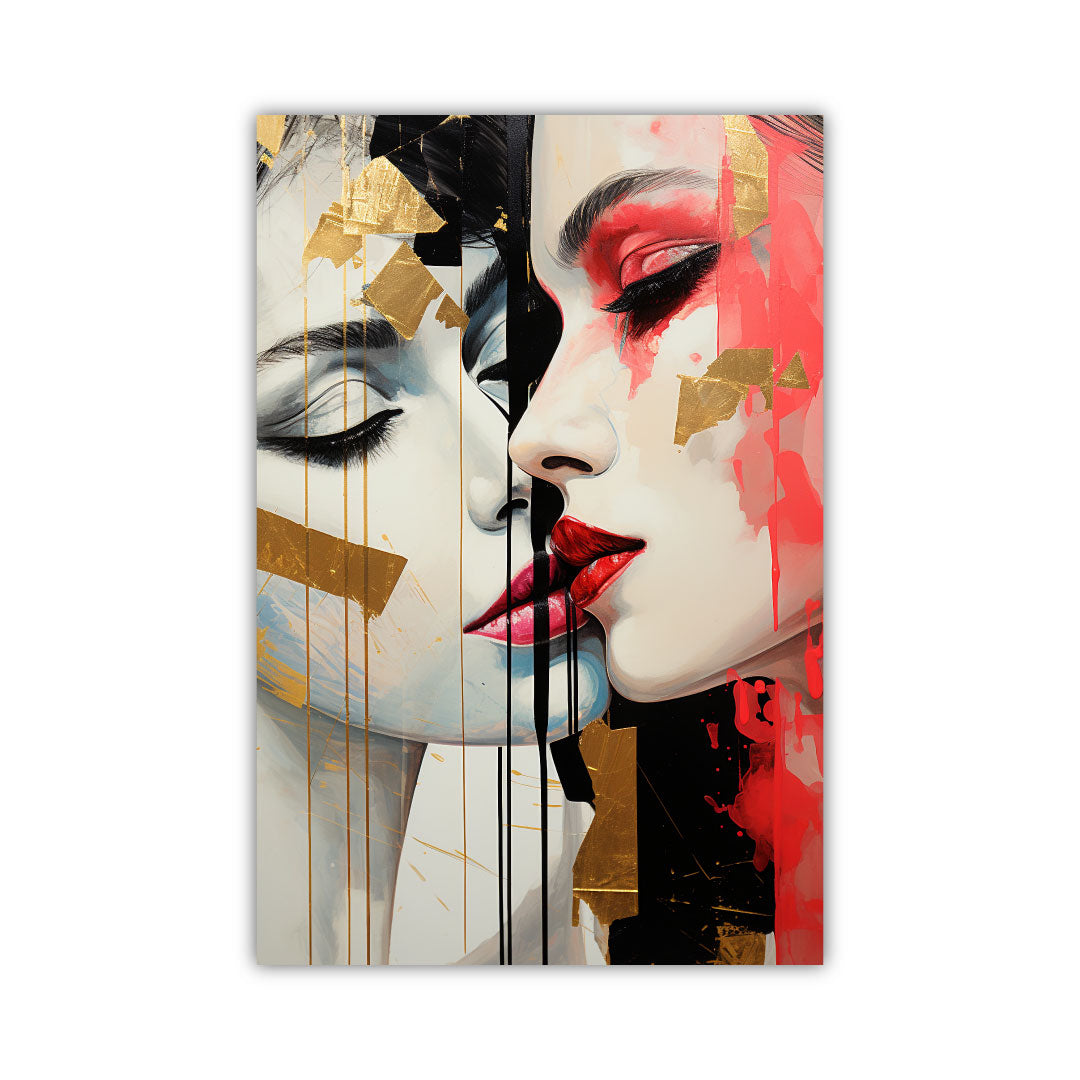 SP-03 GRACE Woman with Red Modern Wall Art
