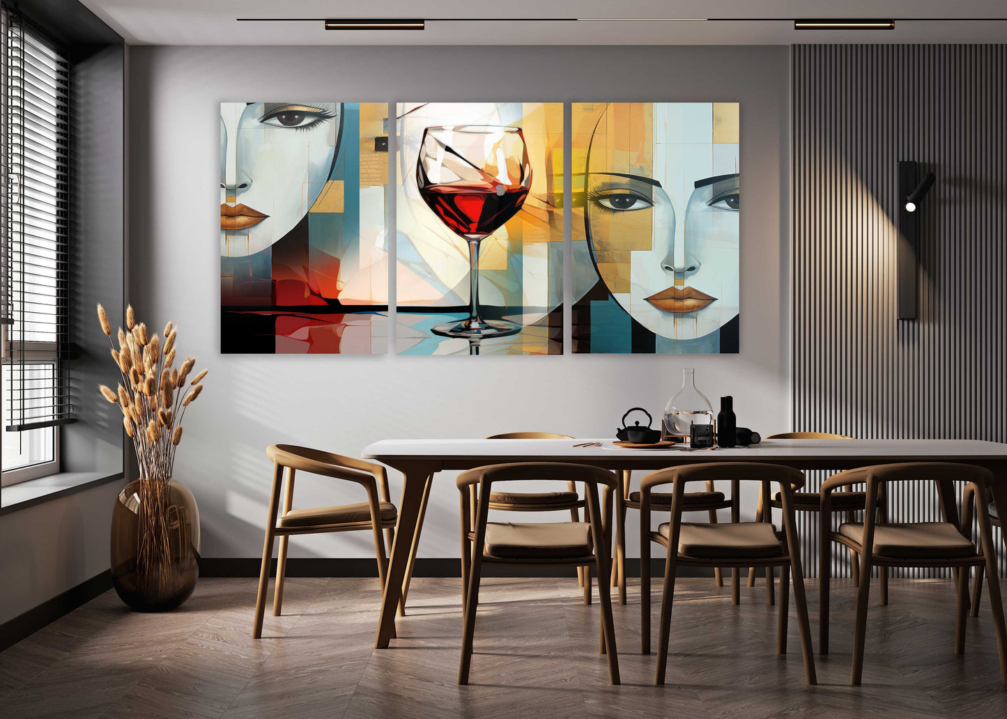 SP-15 RED WINE Modern Wall Art