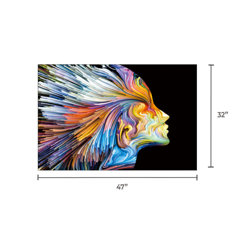 SU-22303 DANE Colorful Lady Facing Right Wall Art Print TG