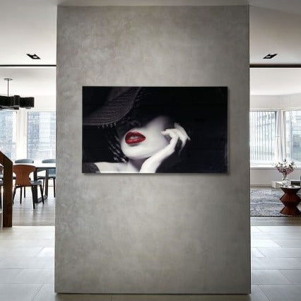RETRO Lady Portrait Modern Wall Art TG