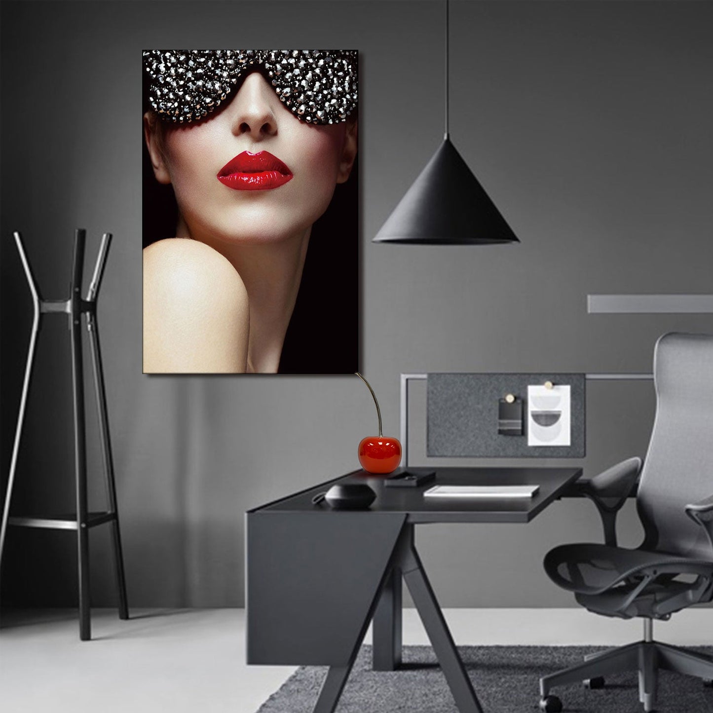 SU-71189 VYLON Glamorous Lady Tempered Glass Print