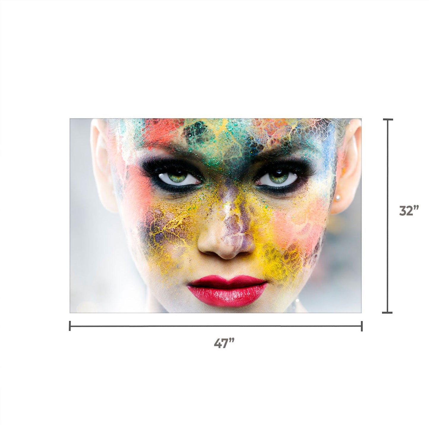 SU-72427 CYRIX Face Paint Tempered Glass Print