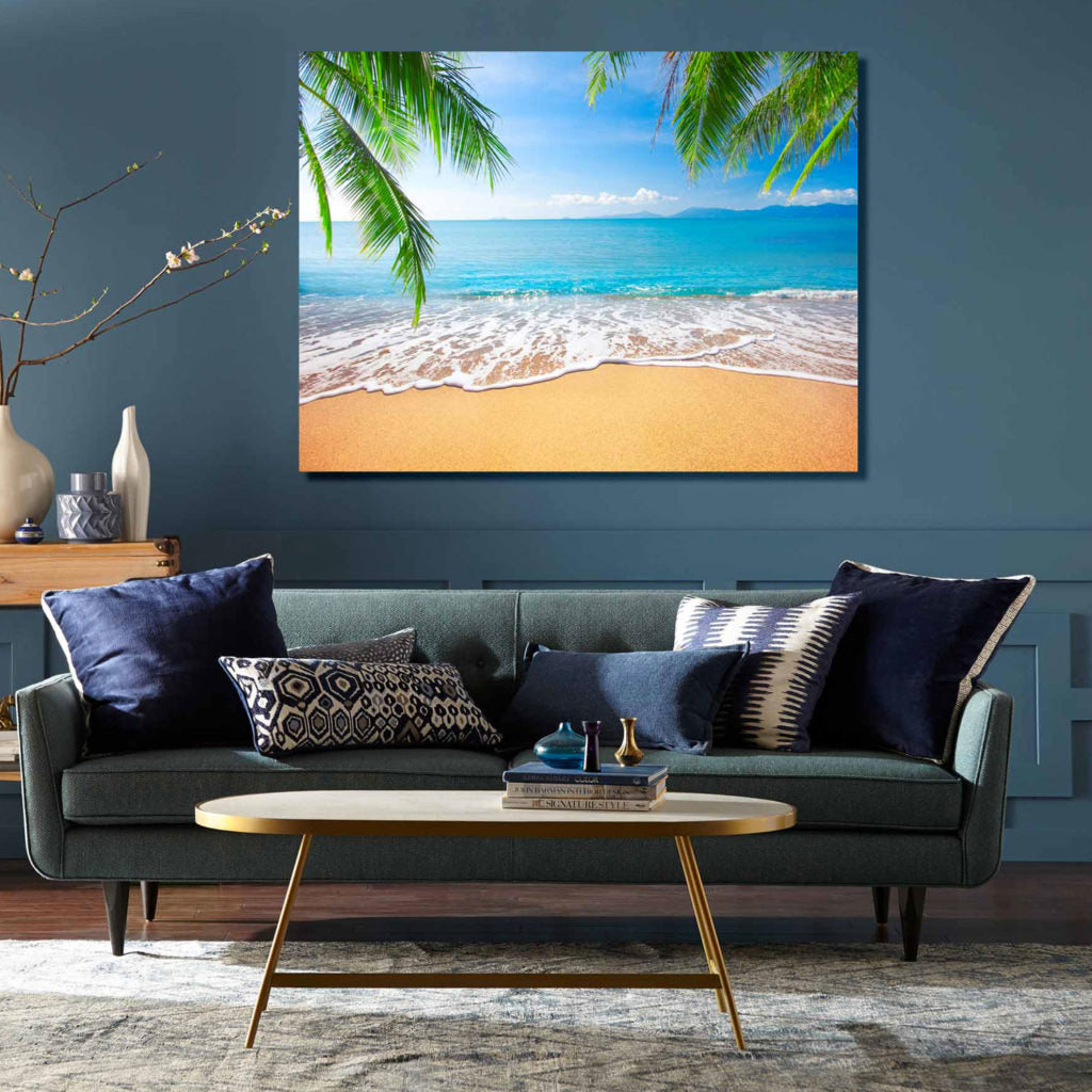 TROPICAL Seaside Serenity Modern Acrylic Wall Art – GrakoDesign