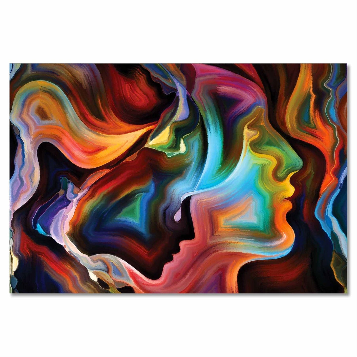 SU-82025 MAIDEN Abstract Woman Silhouette Modern Acrylic Wall Art