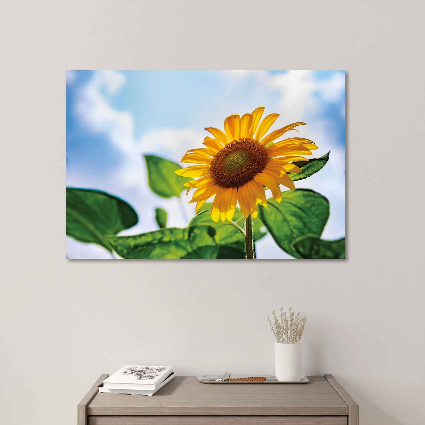SU-82027 ZEPHIX Sunflower Tempered Glass Print