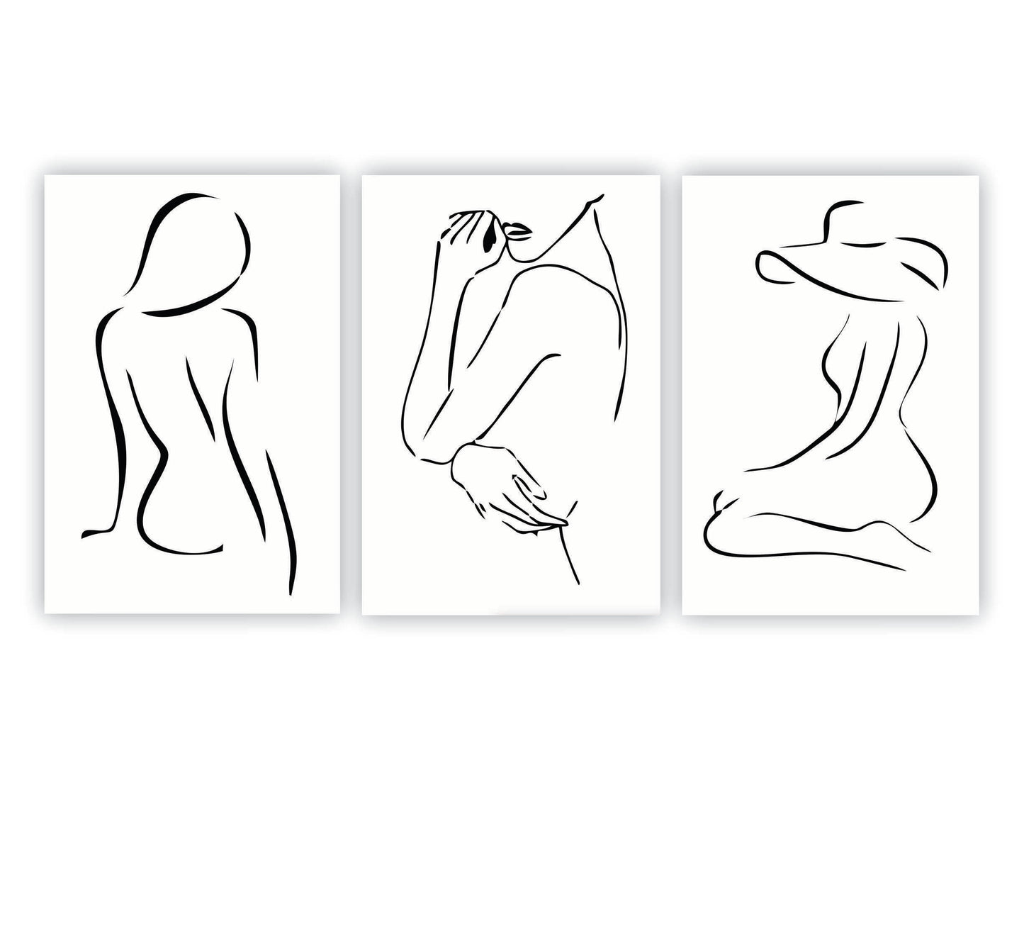 PALC-47 Feminine Aura Printed White Acrylic Wall Art