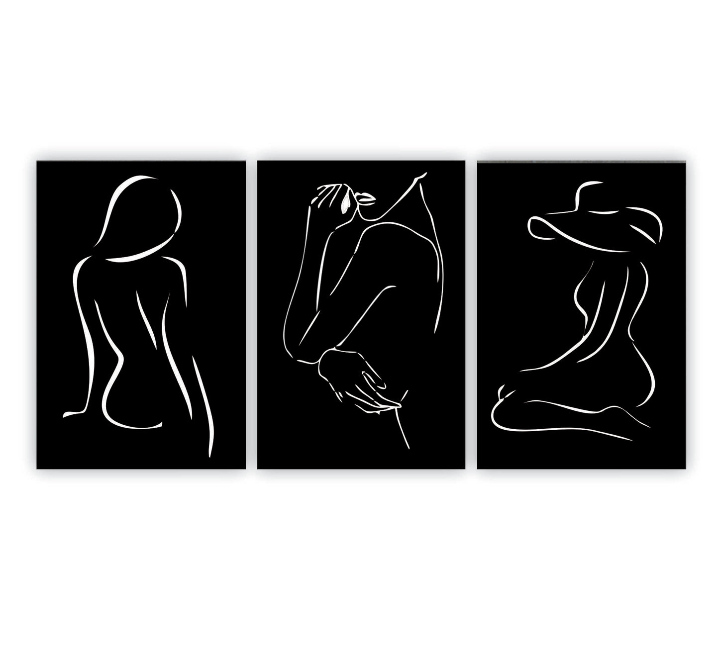 PALC-47 Feminine Aura Printed White Acrylic Wall Art