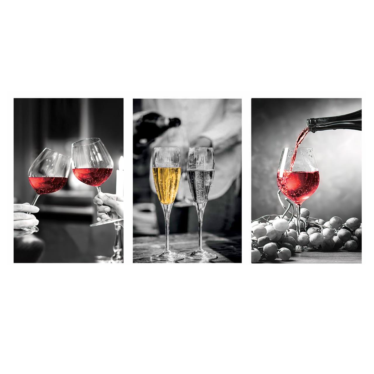 SULC-67 BACCHUS Red Wine Glasses Modern Acrylic Wall Art