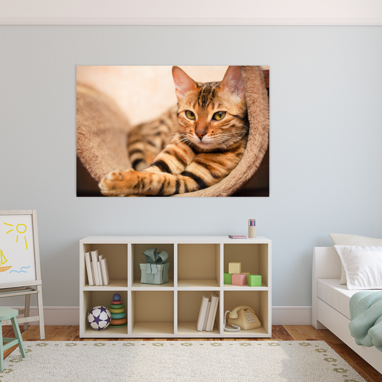 NC-53 KITTEN Bengal Cat Wall Art Print TG