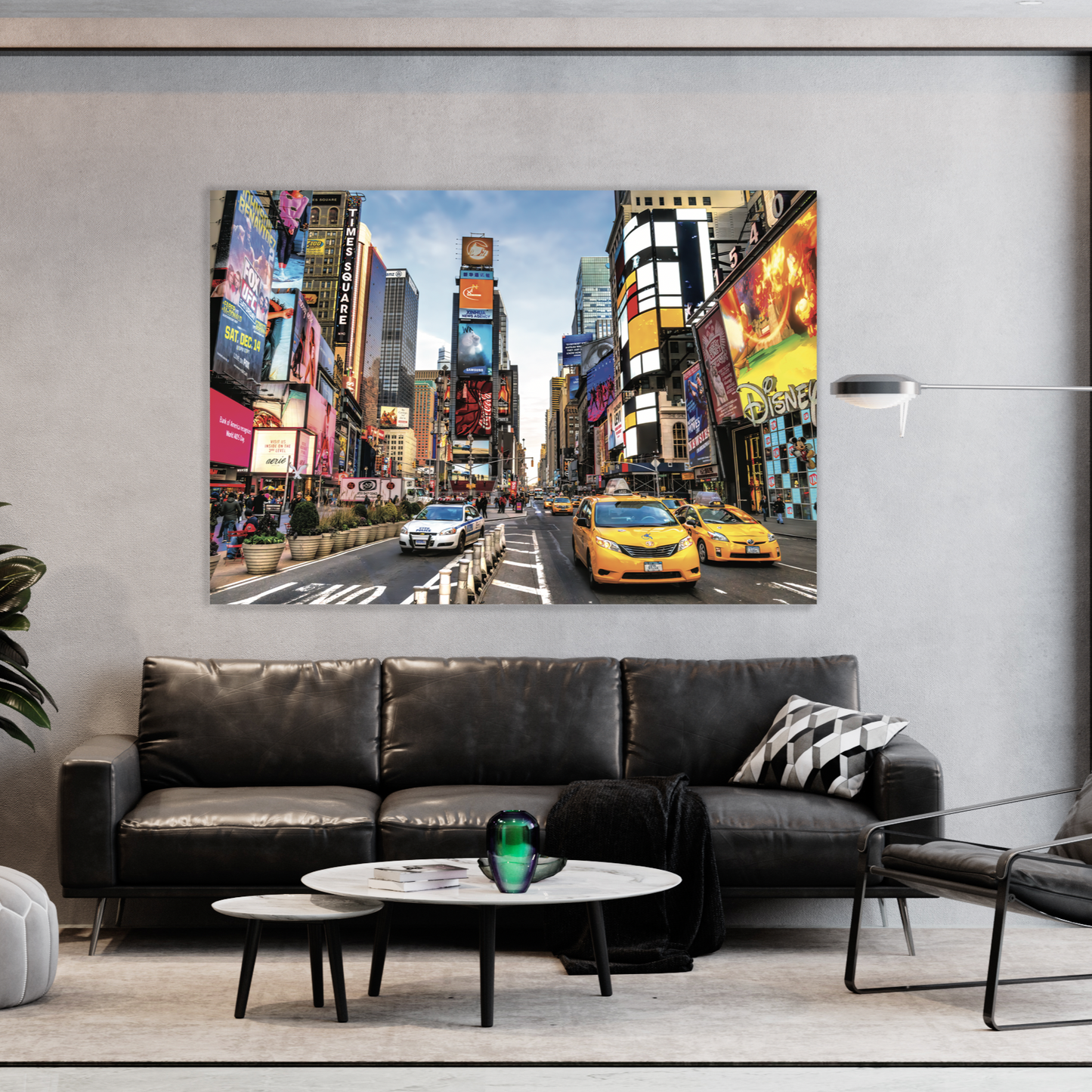 NC-54 AVENUE Busy Intersection in NY Modern Acrylic Wall Art