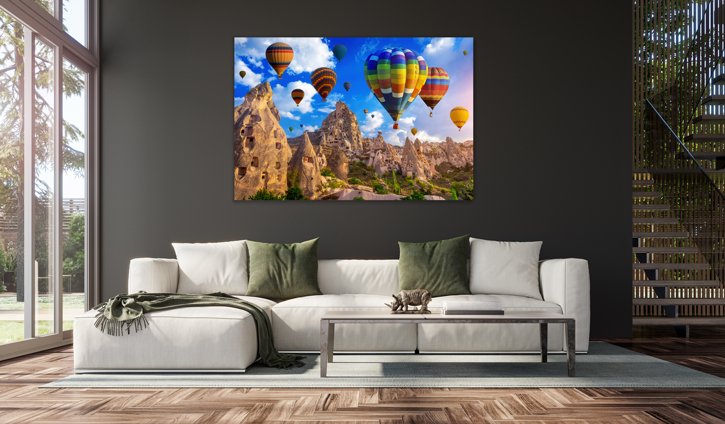 NC-55 CAPPADOCIA Hot Air Balloon Modern Acrylic Wall Art