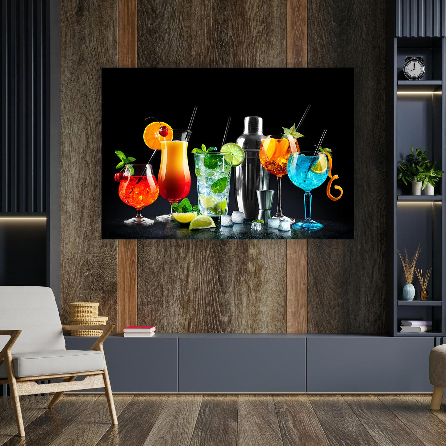 NC-69 CITRUS Fruit Cocktail Modern Wall Art TG
