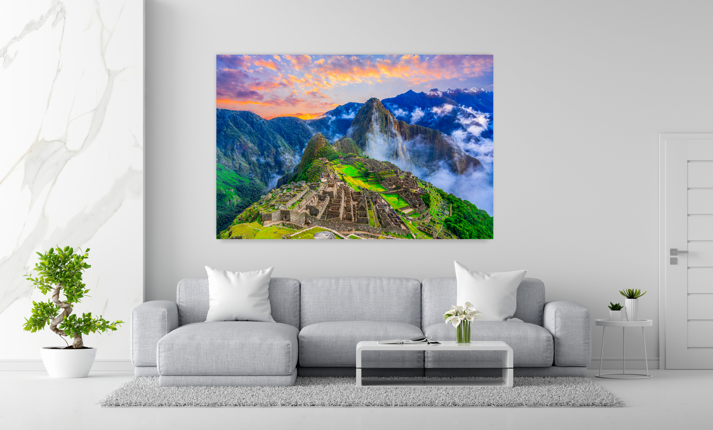NC-57 INCA Landscape Terraces Modern Acrylic Wall Art