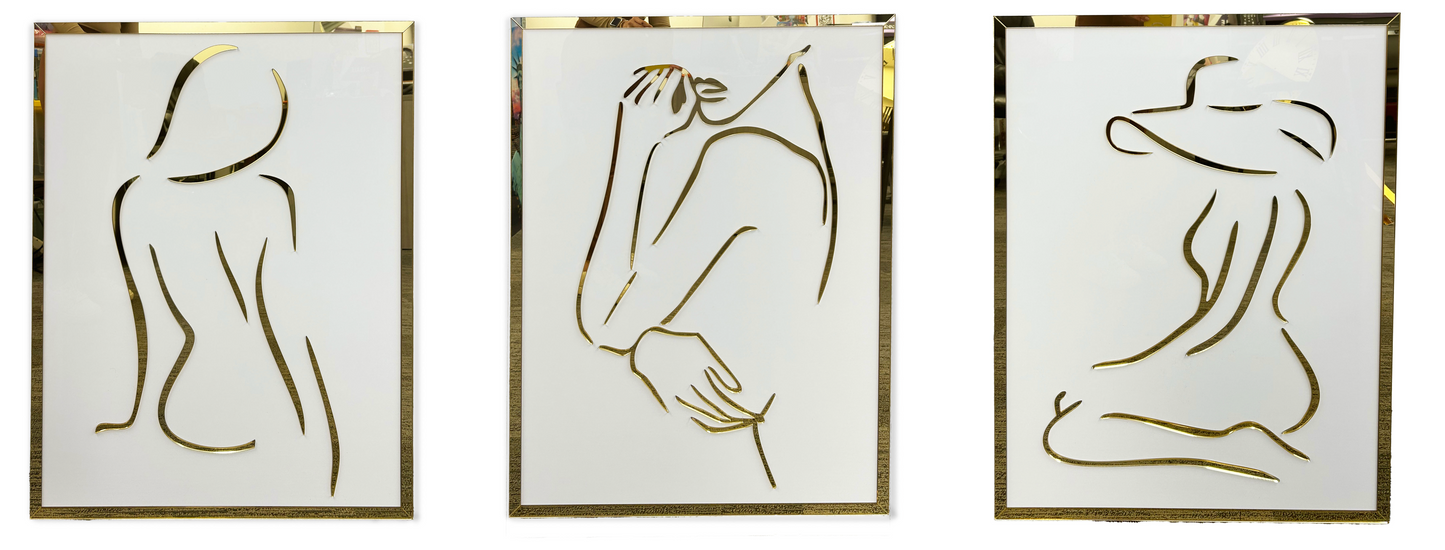 PALC-47 Feminine Aura 3D Acrylic Wall Art