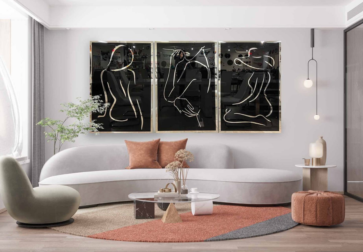 PALC-47 Feminine Aura 3D Acrylic Wall Art