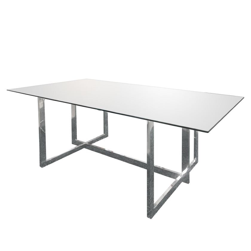 T-480 BELLE Tempered Glass Rectangular Table