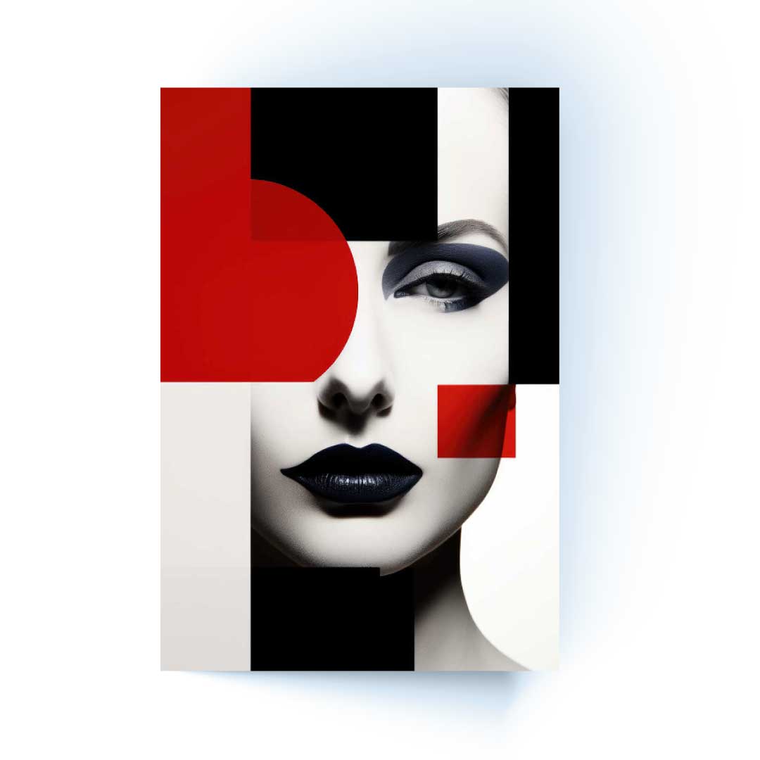 NC-110 XYLAR Mosaic Woman Modern Acrylic Wall Art