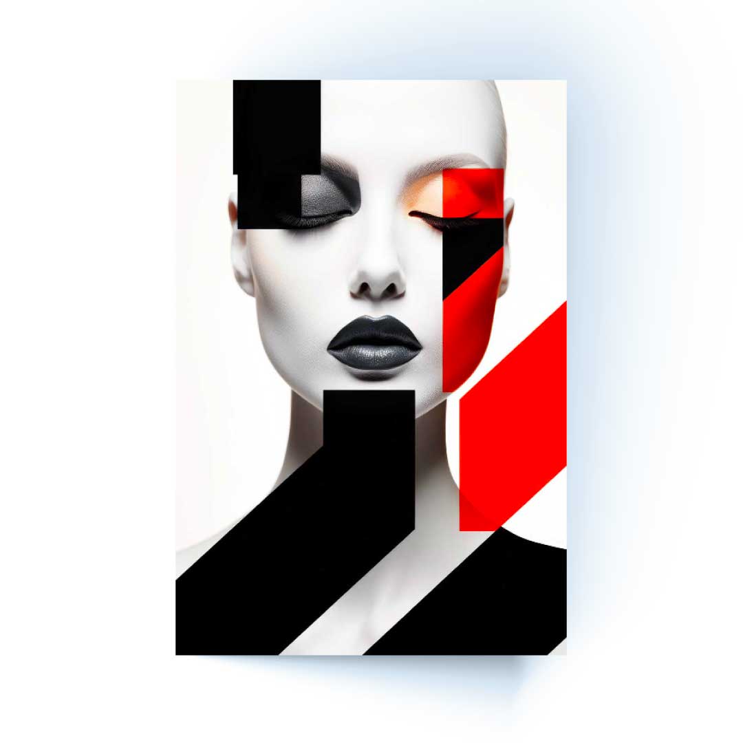 NC-110 XYLAR Mosaic Woman Modern Acrylic Wall Art