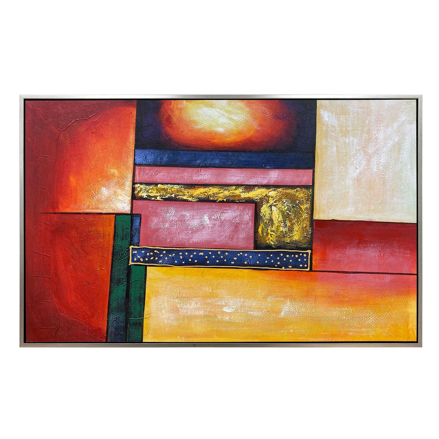ZJ-359 A ABSTRACT WITH FRAME Oil Painting