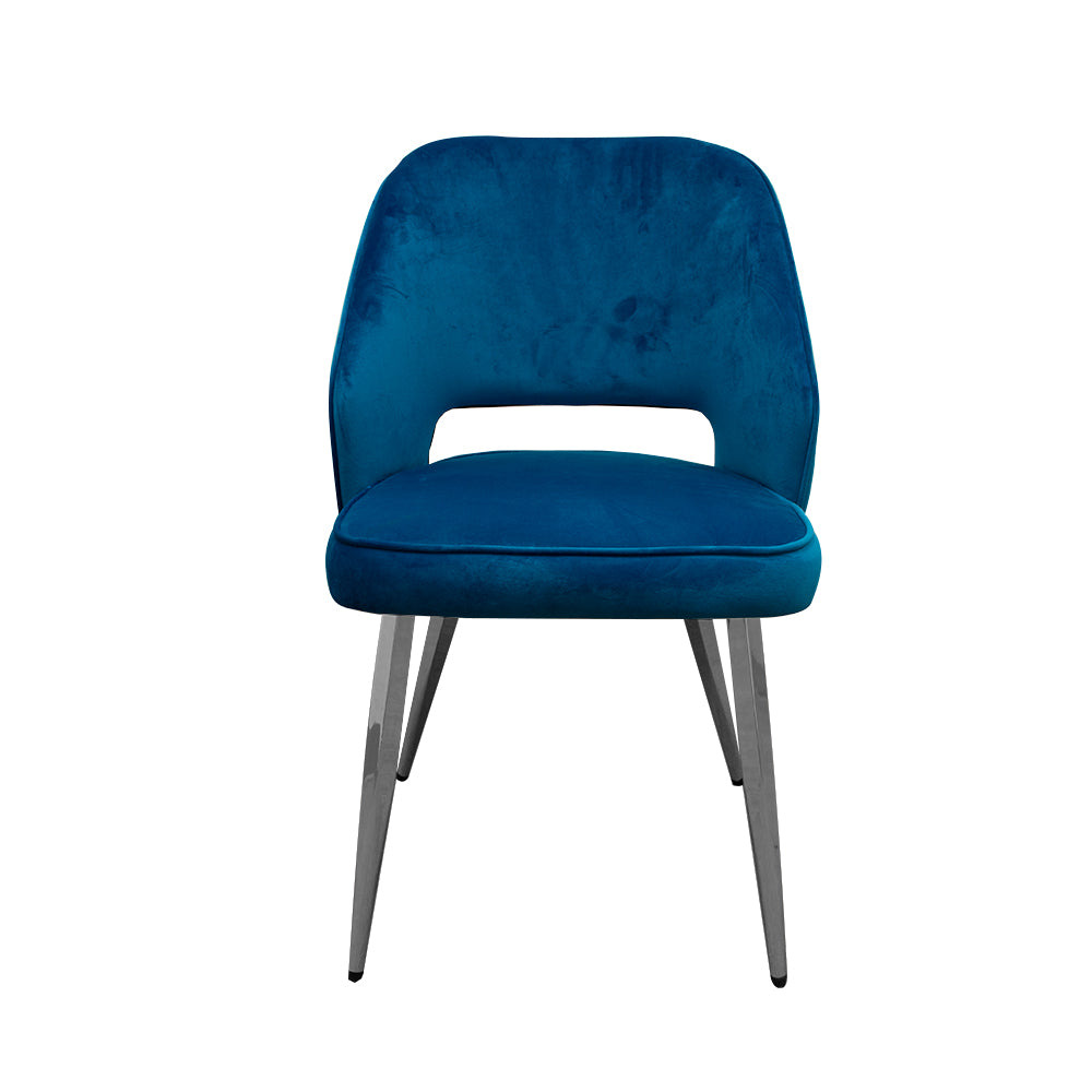 C-621 BLUE Velvet Dining Chair