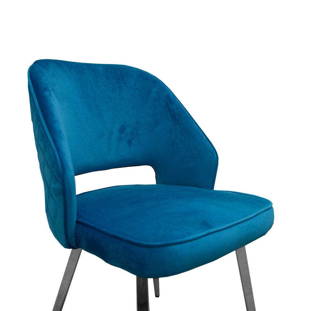 C-621 BLUE Velvet Dining Chair