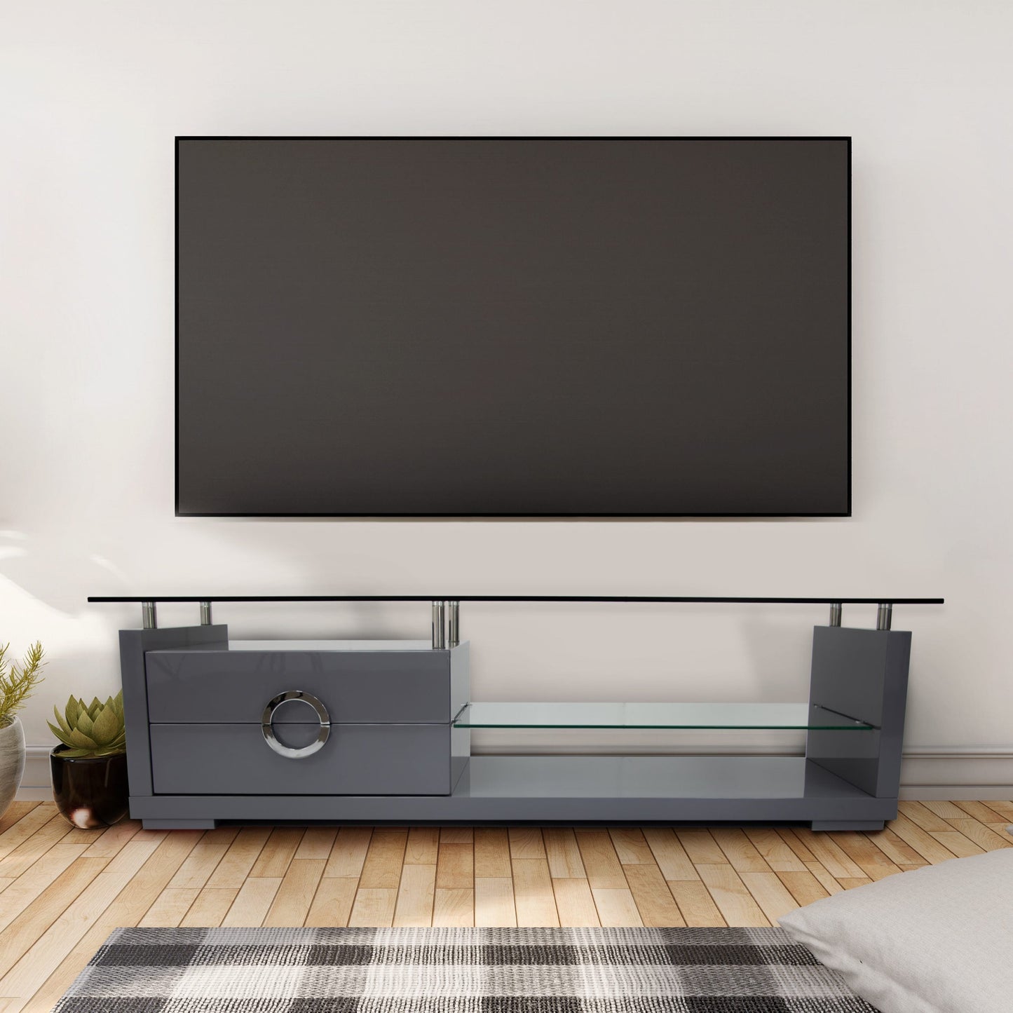 CAPRI Grey TV Stand