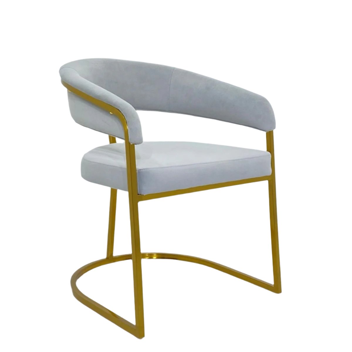 SC-402 DUNIA Light Grey Velvet Dining Chair