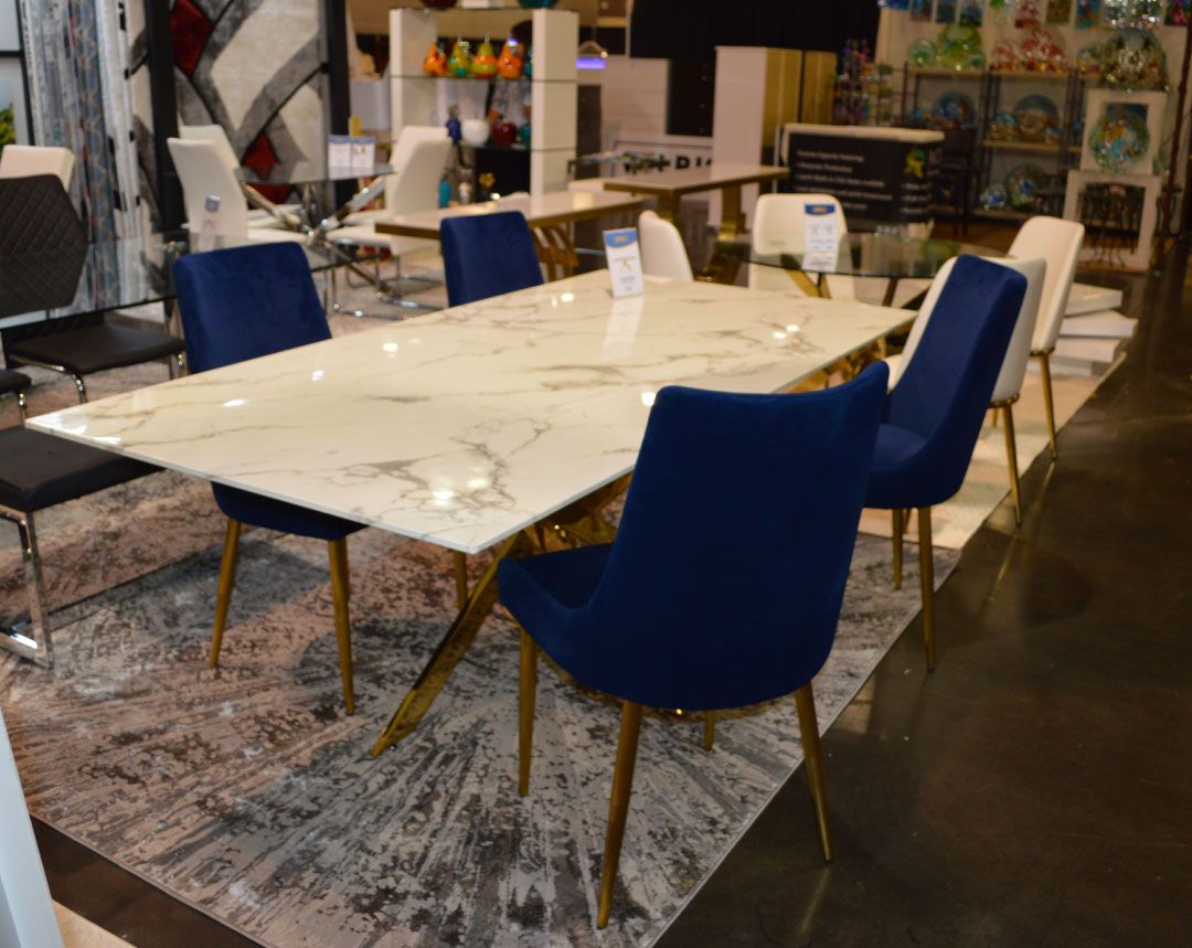 SC-405 BEST Blue Velvet Dining Chair