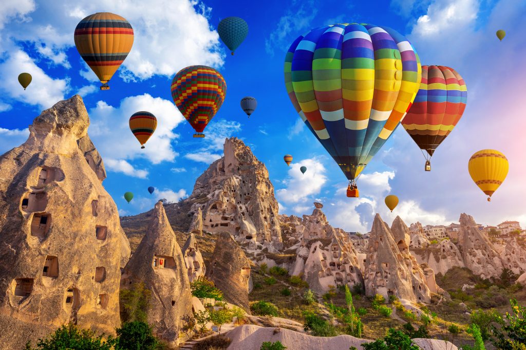 NC-55 CAPPADOCIA Hot Air Balloon Modern Acrylic Wall Art