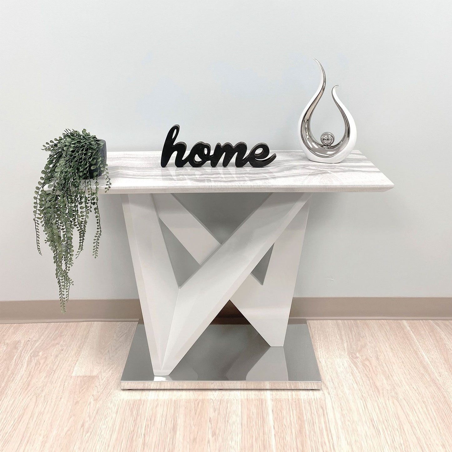 T-511 BOSTON Marble Like Top Console Table