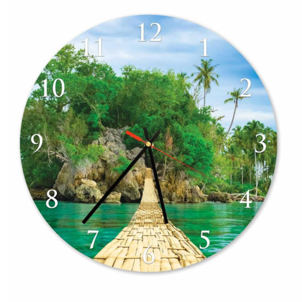 QUIN Playa Puente Acrylic Wall Clock