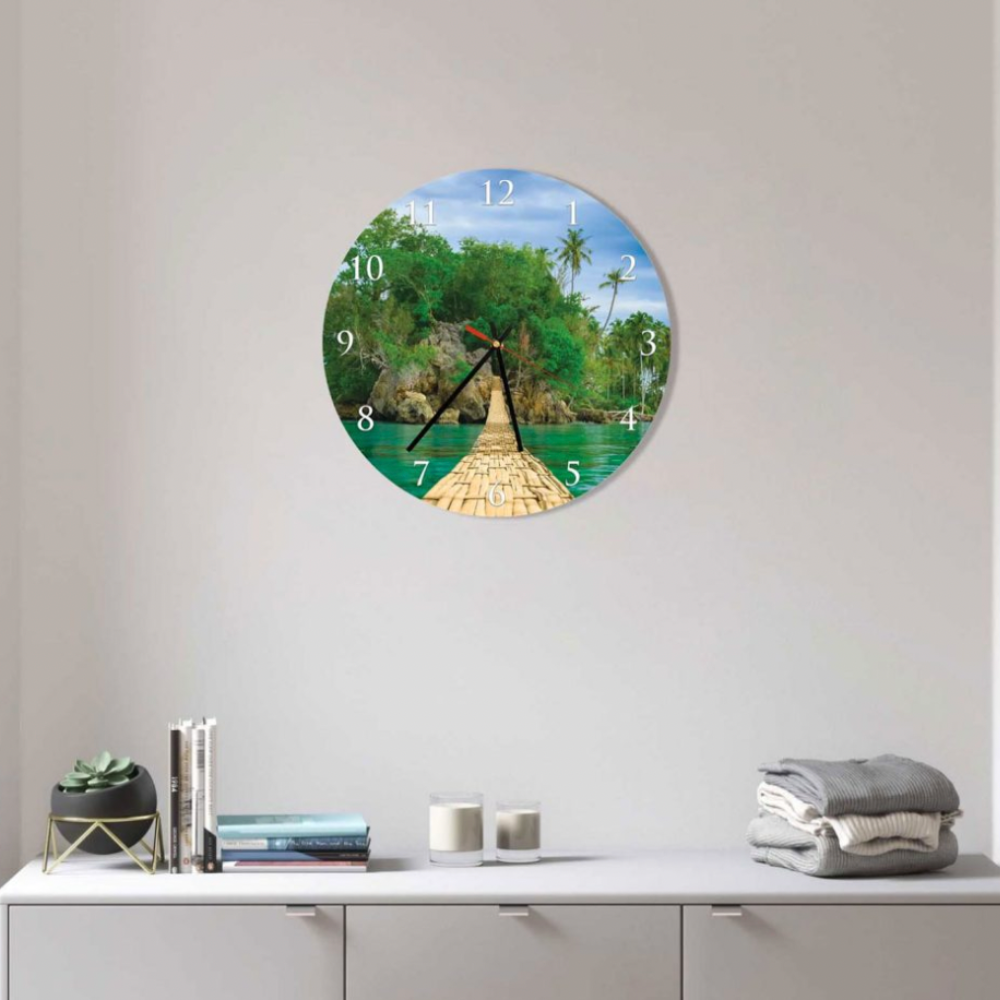 QUIN Playa Puente Acrylic Wall Clock