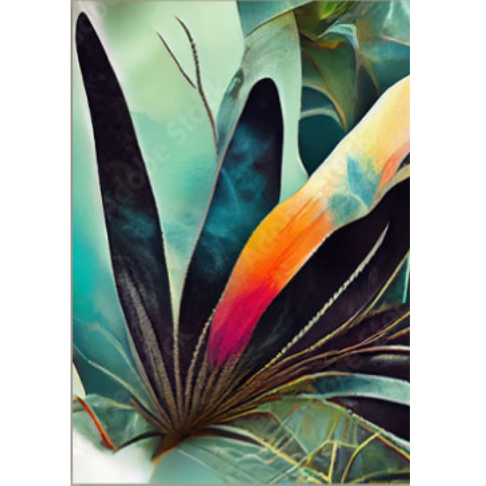 DORYN Monstera Leaves Modern Wall Art TG