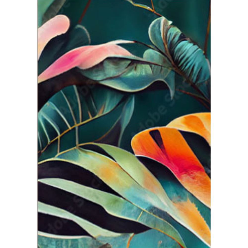 DORYN Monstera Leaves Modern Wall Art TG