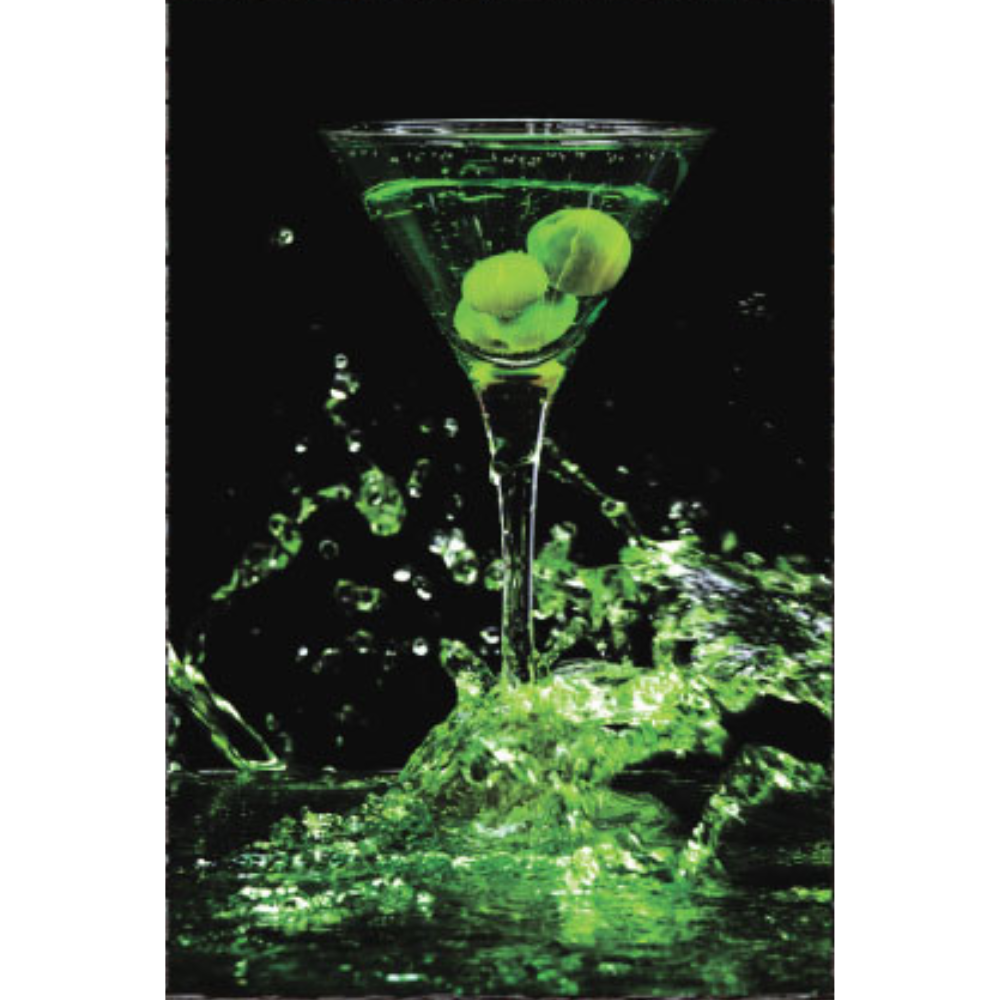 GAYA Colorful Cocktail Splashes Modern Acrylic Wall Art