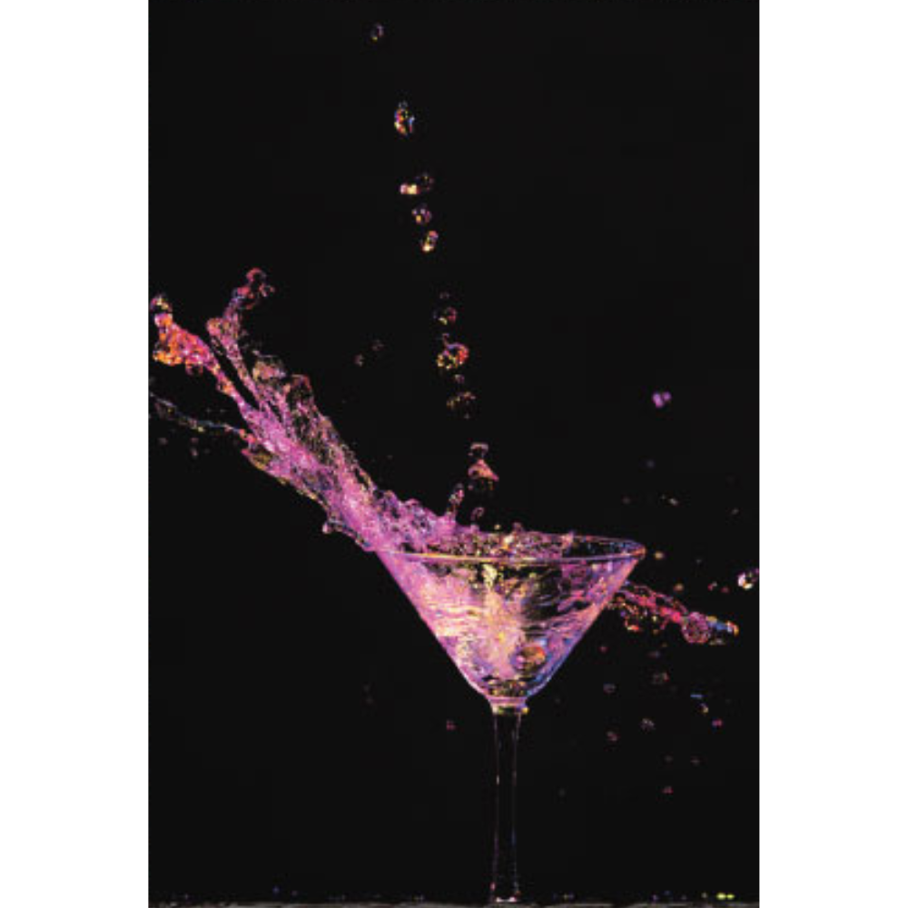 GAYA Colorful Cocktail Splashes Modern Wall Art TG