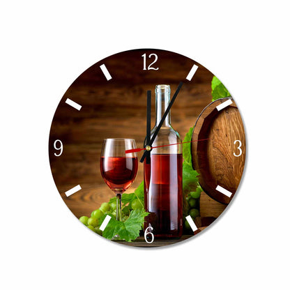 OAK Wine Keg Acrylic Wall Clock