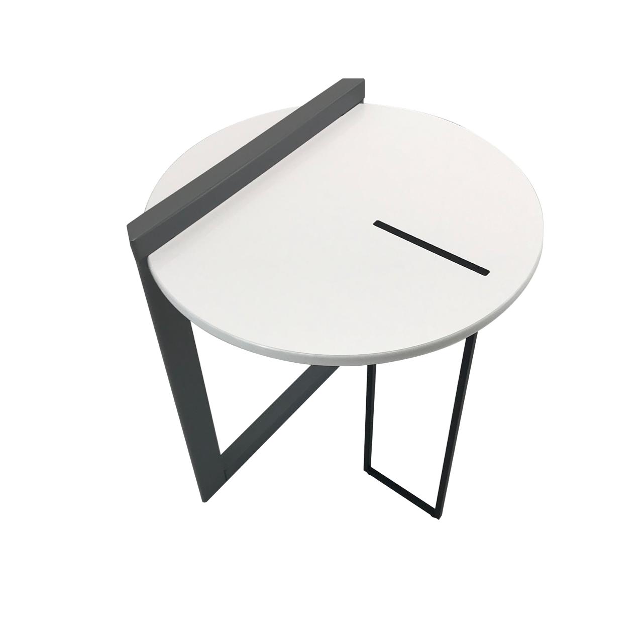 RIO Satin White End Table