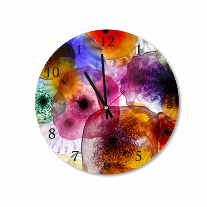 SERENA Colorful Jelly Fish Acrylic Wall Clock