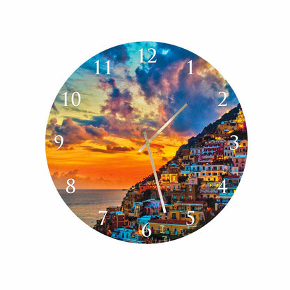 ZENRO Amalfi Coast Acrylic Wall Clock