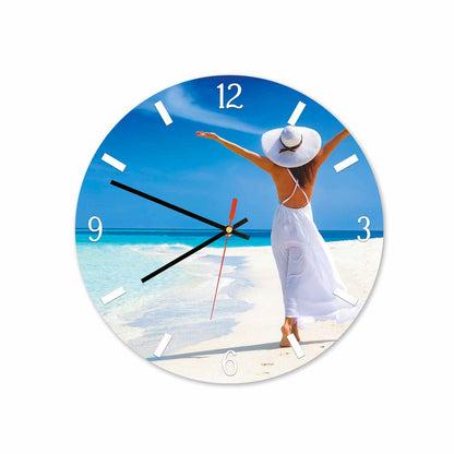 VIVA Women in Beach Acrylic Wall Clock