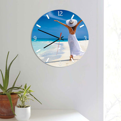 VIVA Women in Beach Acrylic Wall Clock