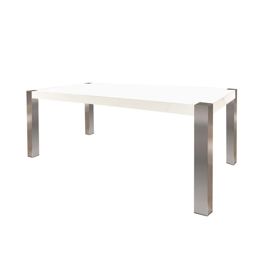 PARIS Glossy White Rectangular Dining Table