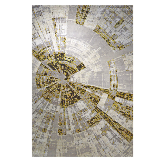 GS-6553 GOL ANTIK Collection Grey Gold and Black Warp Rug