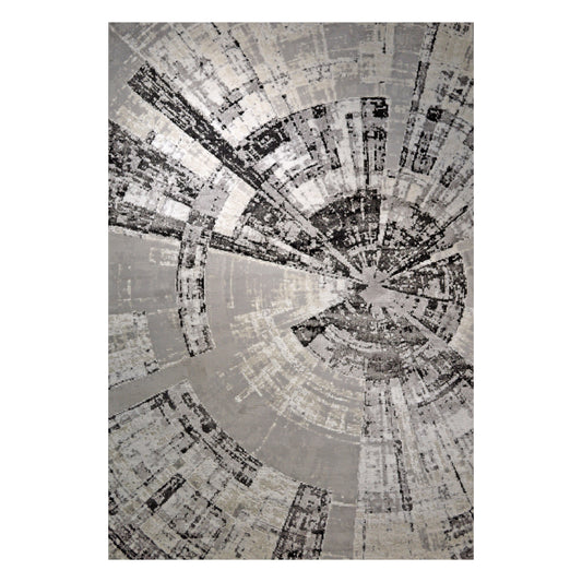 GS 6553 GRY ANTIK Collection Grey P Anthracite and Black Warp Rug